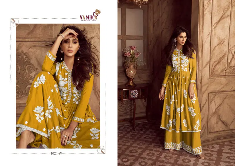 Lakhnavi Vol 4 4 Hit Color By Vamika Rayon Readymade Suits Exporters In India